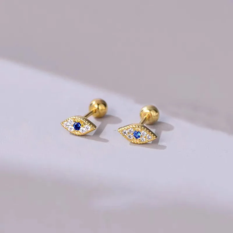 Fashion Tibetan Piercing Tragus Stud Crystal Ear Studs Helix Cartilage Earring for Women Gold Color Piercing Body Jewelry Gift