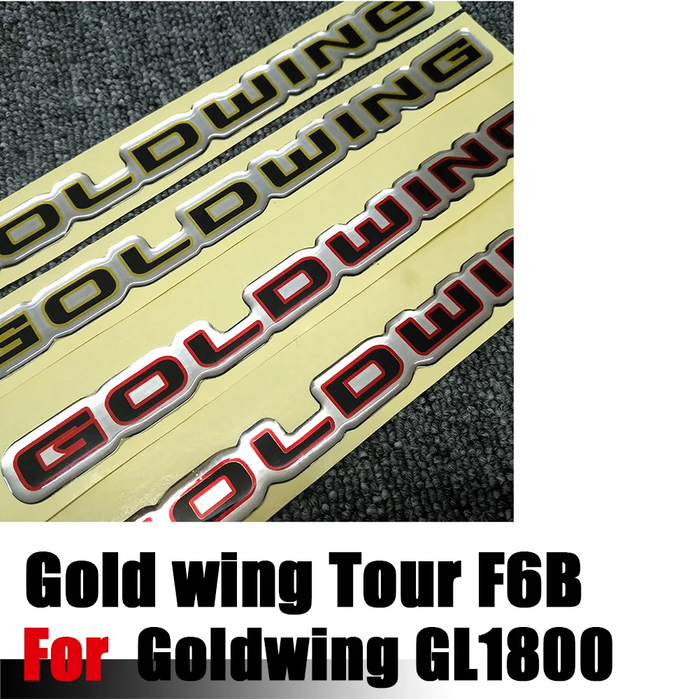 

Gold wing Tour F6B GL 1800 ABS 3D Battery Cover Emblem Side Fairing Stickers Decal Symbol Mark For Honda Goldwing GL1800