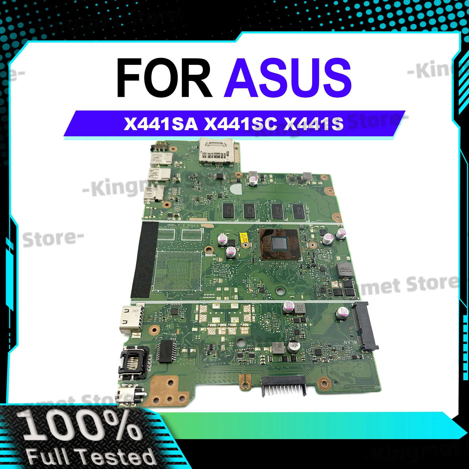 Placa base para ordenador portátil X441SA para ASUS VivoBook X441S X441SC A441S X441SA F441S con CPU Celeron 100% probada, envío rápido