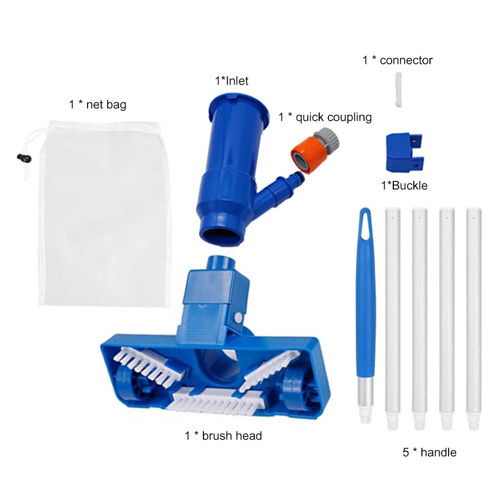 

Swimming Pool Vacuum Cleaner with Handle Pond Vacuum Jet Underwater Cleaner Portable for Above Ground Pools