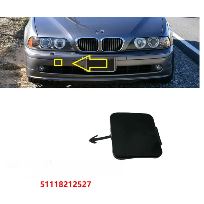 OEM 51118212527 Front Bumper Trailer Cover for BMW 5 Series E39 525I 528I 520I 530I 1995 1996 1997 1998 1999 2000 2001 2002 2003