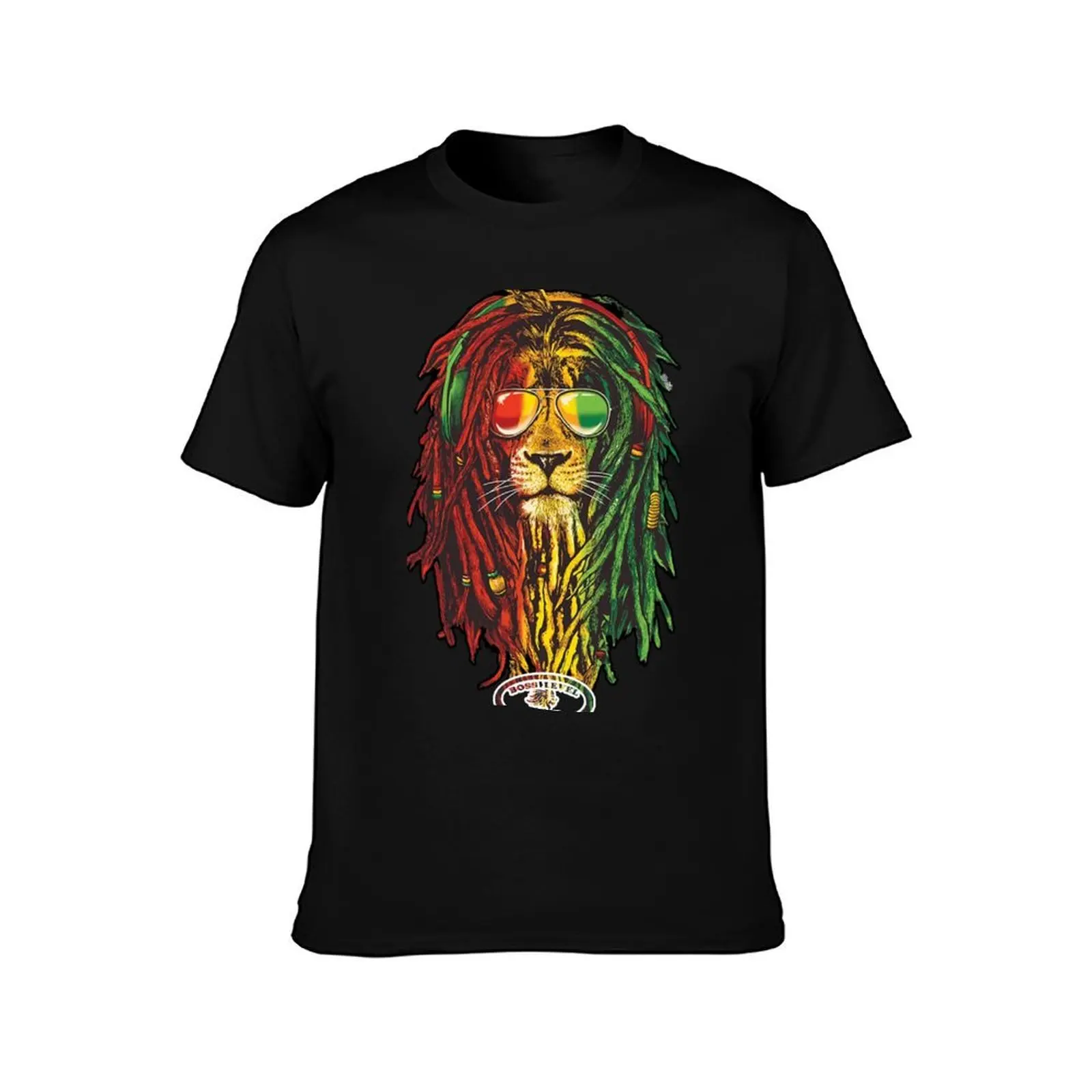 Rasta vibez T-Shirt, Summer Casual Cotton Tee, Oversized Streetwear Tops, Vintage Graphic Print, Loose Fit Short Sleeve