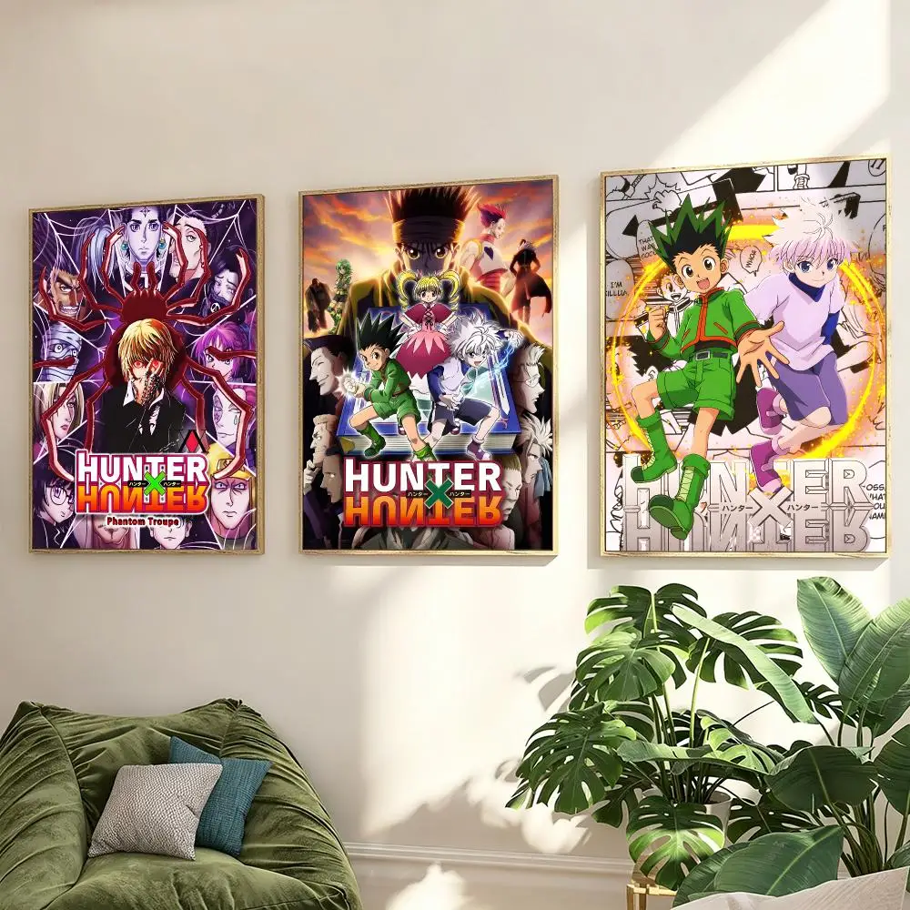 Anime Hunter x Hunter Poster Poster Minimalist Decor HD SelfAdhesive Wall Art for Home Café Bedroom Gift Aesthetic Hanging