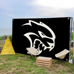 flag D-Dodge For Hellcats Picnic Party Art Home Decoration Car Outdoor C-Challenger Camping Banner