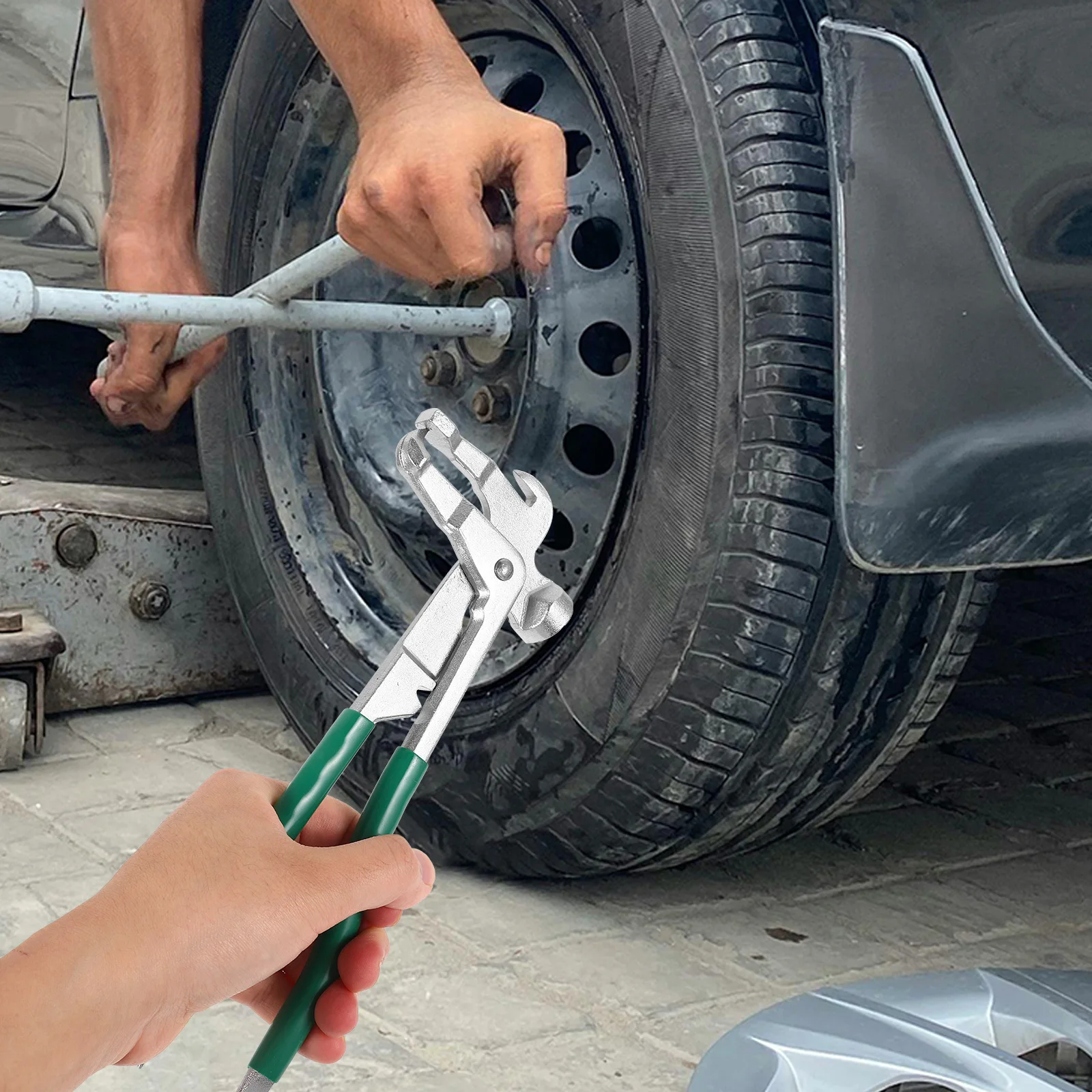 

Wheel Weight Pliers Tire Balancing Weight Removal Tool Heavy Duty Clip on Wheel Balance Hammer Efficient Repair Tool