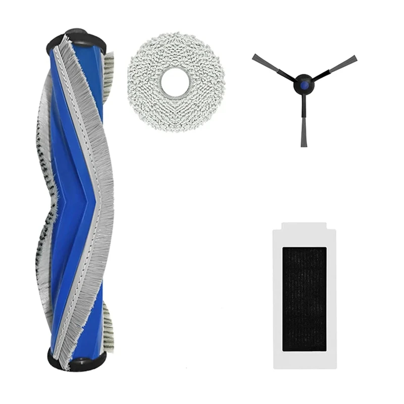 For T30S COMBO/T30S Pro Parts Kit Main Side Brush HEPA Filter Mop Rag Dust Bag Robot Vacuum Cleaner-A57M