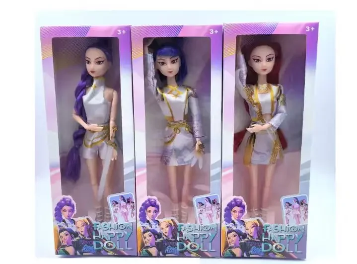 2026-Kpop Demon Hunters Figurine in vinile Nuovo K-POP Demon Slayer Miniature Doll Lumimila Zoey Desktop Ornament Decorazione Regali ~%