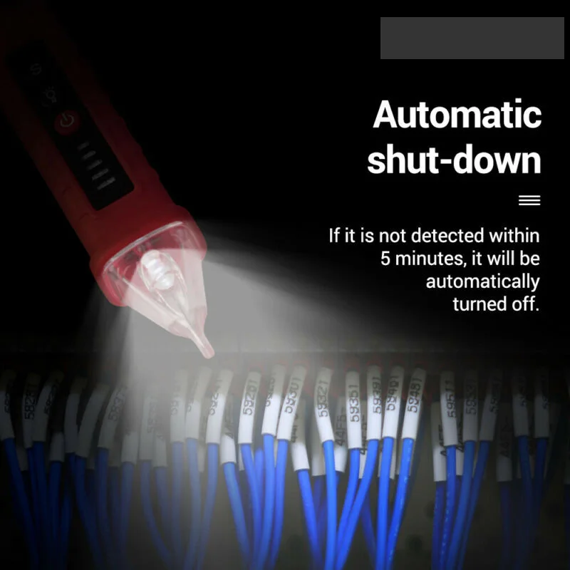 Sound Light Detector Electrical Tester Pen Non-Contact Handtool Tensioner Voltage Detector AC Voltage Equipment