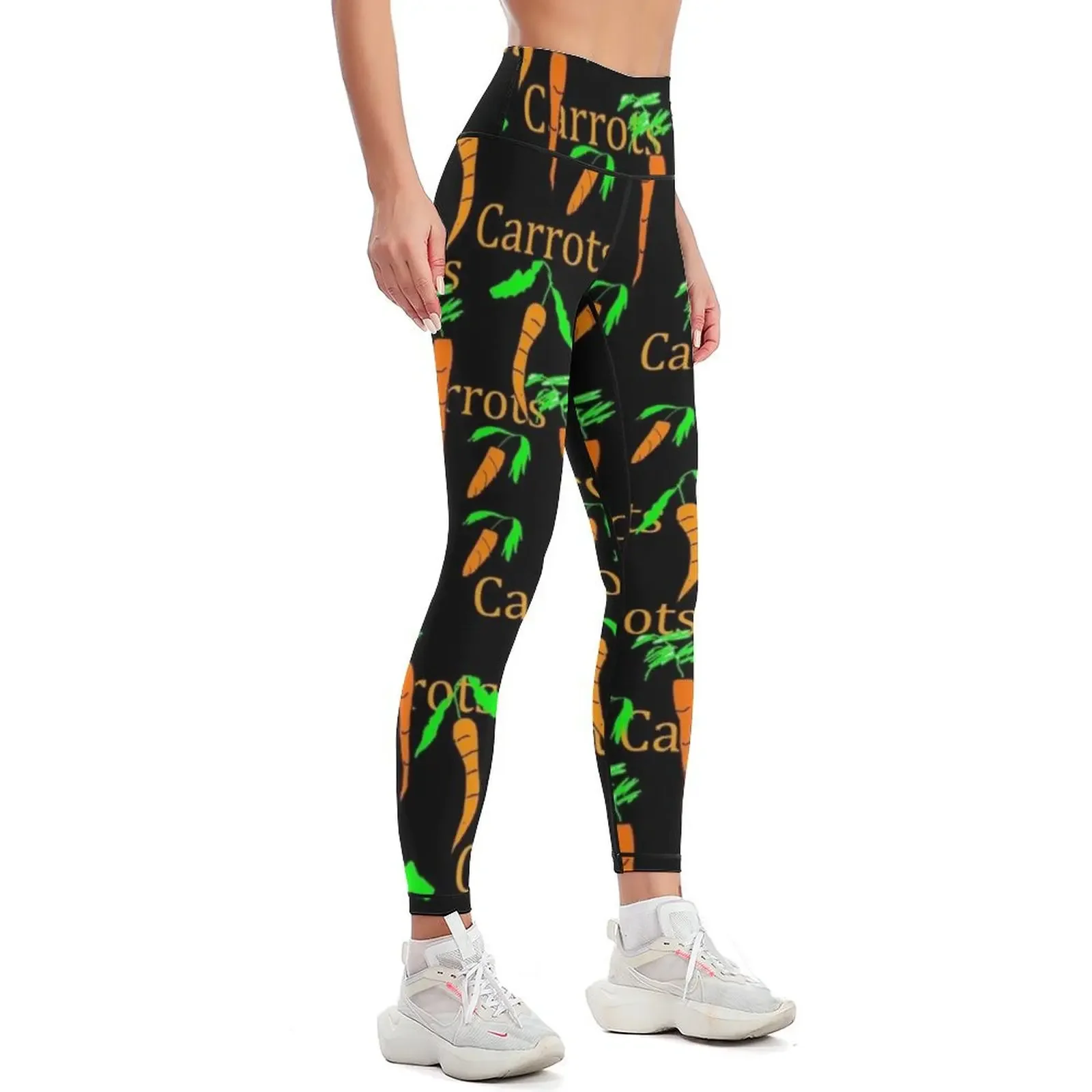 Carrots Pattern Leggings Women sportwear sporty woman gym jogging pants Sweatpants Womens Leggings