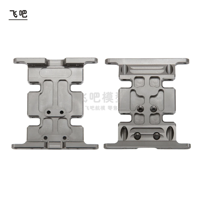Base de placa inferior de caja de cambios de Metal para coche trepador de control remoto AXIAL SCX10 RC4WD D90 Jeep Chevrolet K10 modificar accesorios DIY 1/10