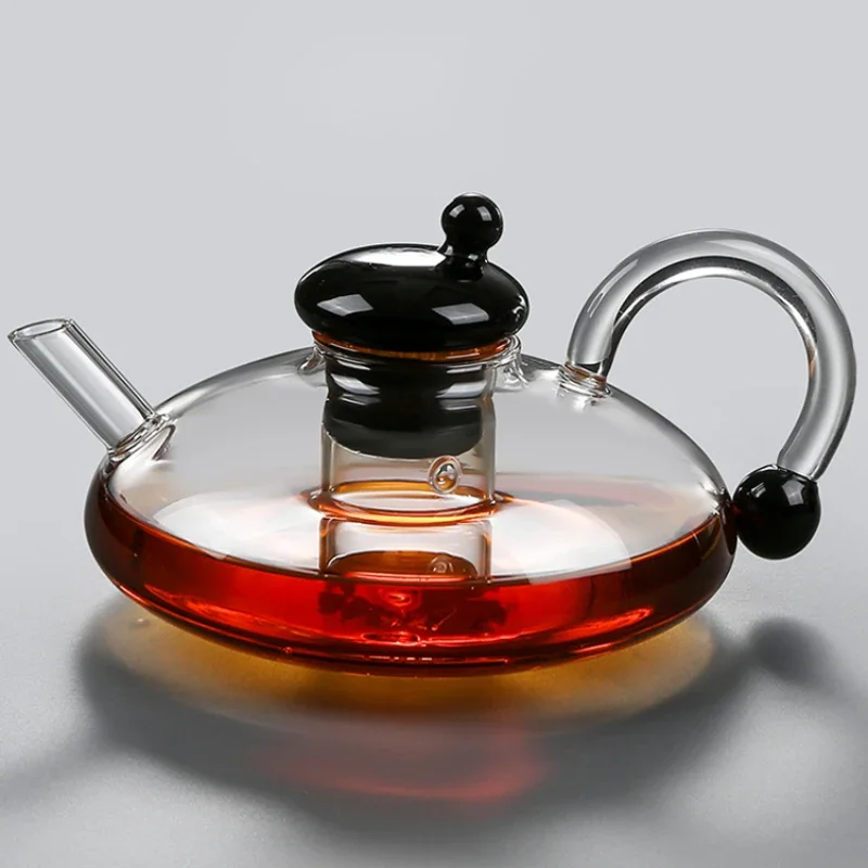 Teapot Tea Making Household Full Glass Teapot Suit Chinese Braised Filter Tea Separation 2023 New Tea Set