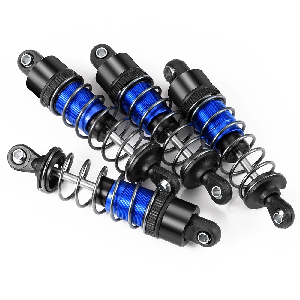 

MIBIDAO 4Pcs/set Aluminum Alloy Shock Absorbers 70mm/80mm/90mm for Axial SCX10 D90 TRX-4 1/10 RC Car Upgrade Parts Accessories