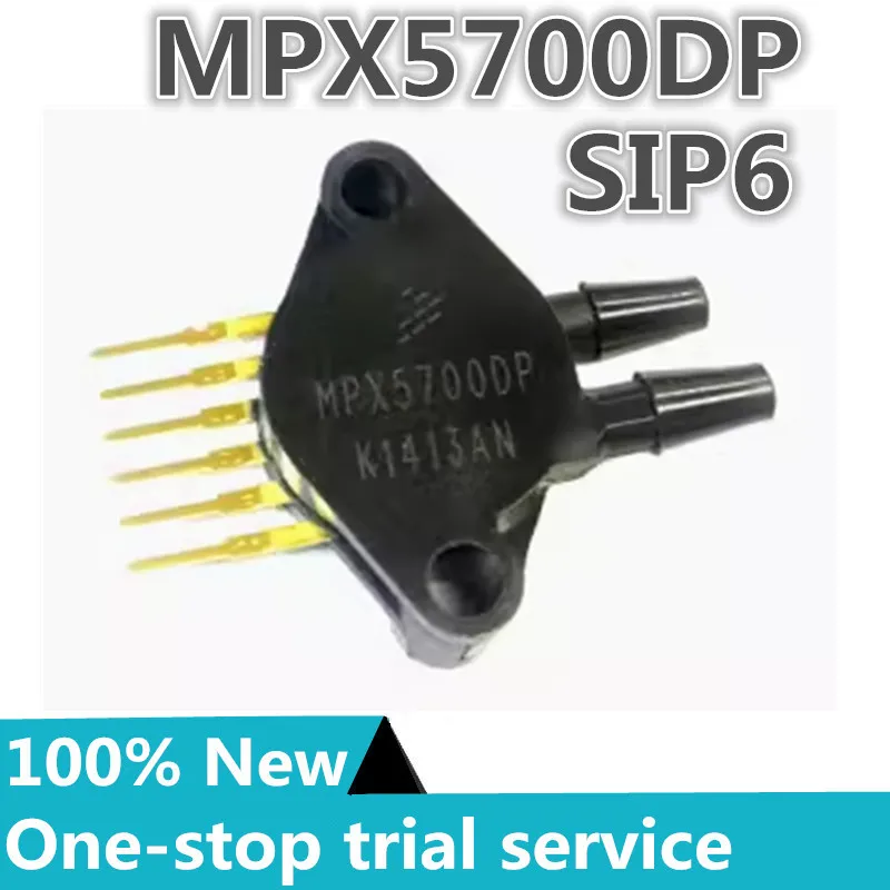 

1-20pcs %New stock MPX5700DP SIP-6 Analog voltage 101.53PSI (700kPa) 406.11PSI (2800kPa) temperature compensation