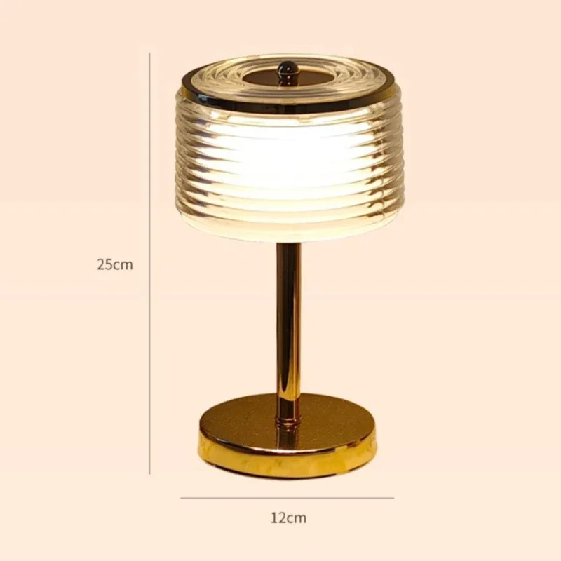 Modern Minimalist Desk Lamp Crystal Night Lights Bedroom Decoration