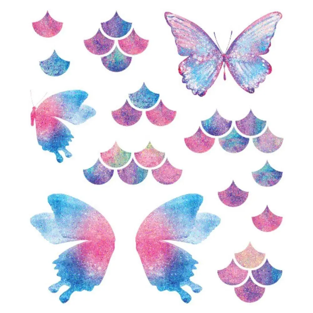 Adults Harmless To People Artistic Waterproof Butterfly Tattoo Glitter Tattoo Stickers Temporary Tattoos Water Transfer Sticker