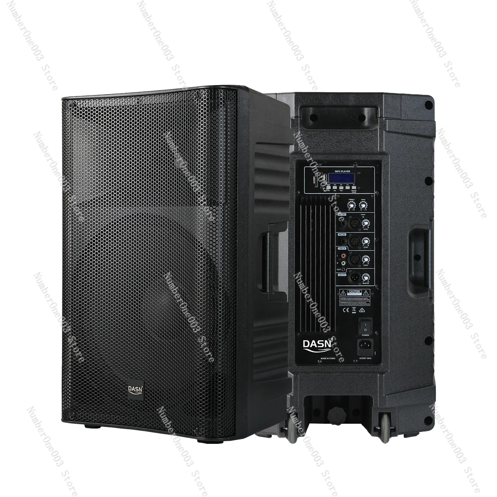 Dan SCB12AC 12-inch 720W 2-way AB Class With MP3 DJ Stage Home Theater Professional Active Plastic Full-range Amplifier Speaker