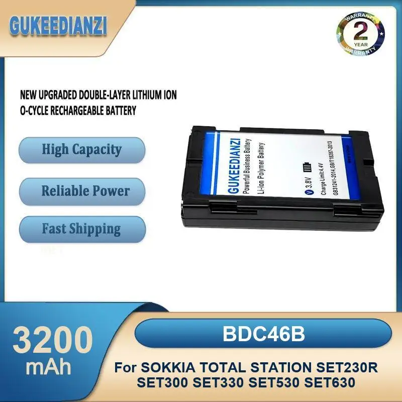 Battery For SOKKIA TOTAL STATION SET230R SET300 SET330 SET530 SET630 GM52 BDC71 SET330R SET530R SET630R SET230R3 SET330R3