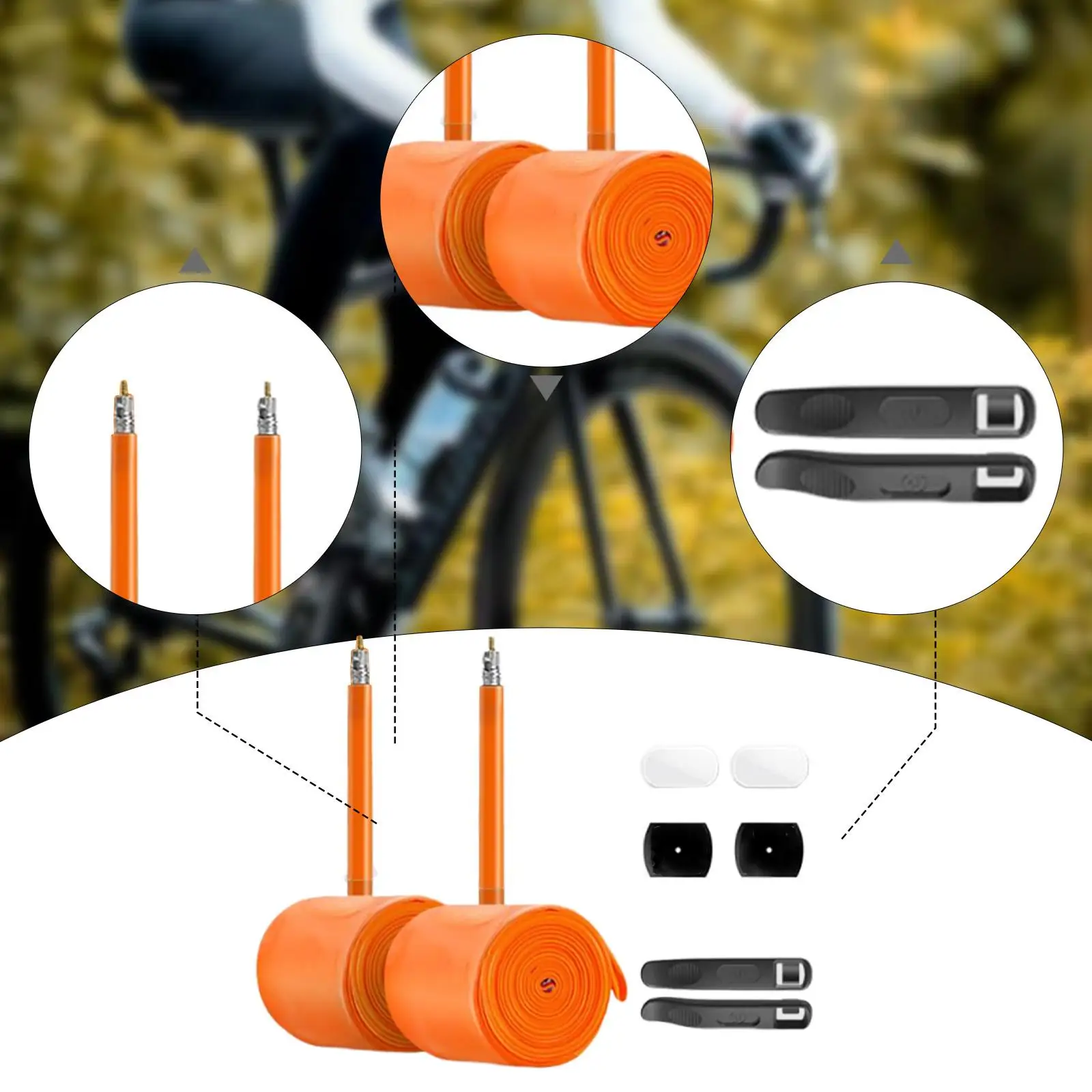 Ultralight Road Bike Tube TPU French Valve Puncture Resistant Inner Tube for Bicycle Riding Parts