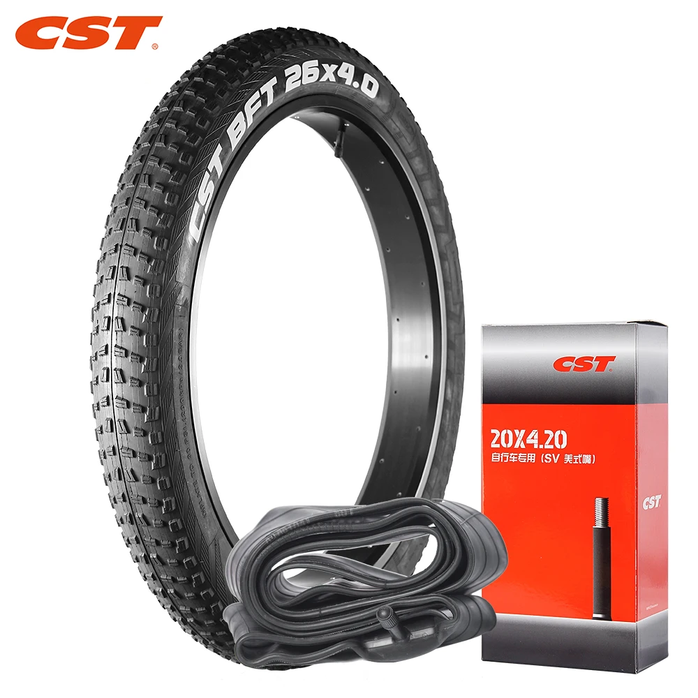 CST 26X4.0 ATV band Strandfiets Sneeuwscooterband Vetbanden 26 inch MTB Anti-Slip Elektrische Fietsband met Binnenband 100-559