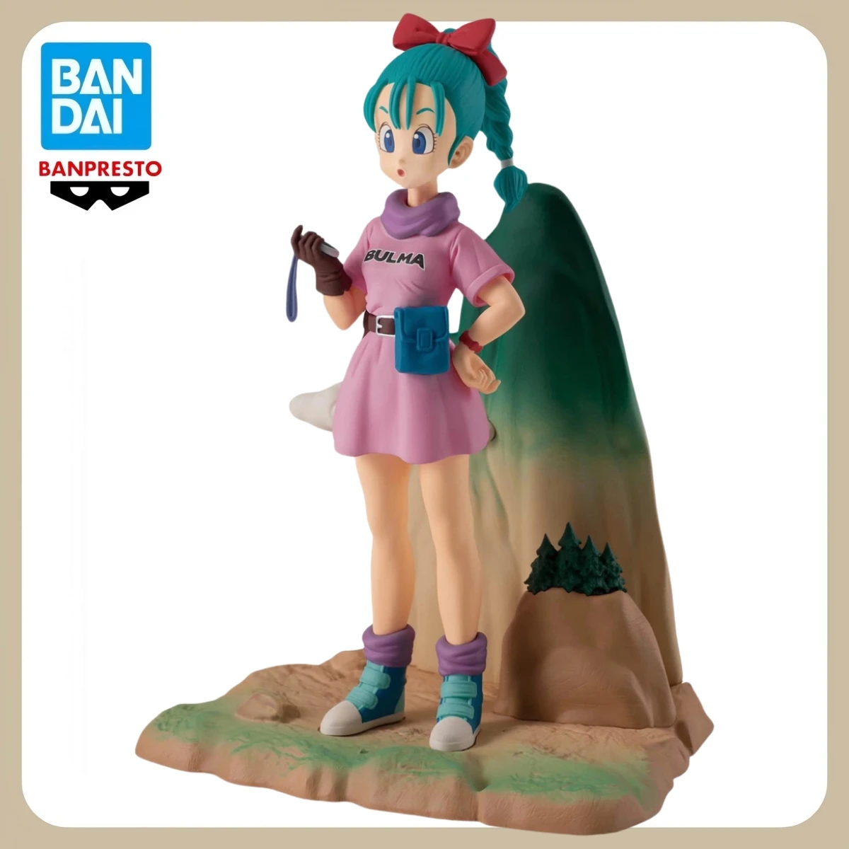 

100% Bandai Official Genuine Banpresto Dragon Ball Figure History Box Bulma Anime Model Action Figures Statue 13cm Boy Toys