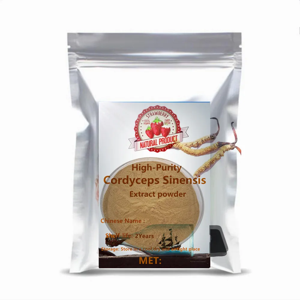 Factory-Sealed Premium CORDYCEPS SINENSIS Extract Sparkling Powder – Potent Formula to Boost Performance, Revitalize Energy,