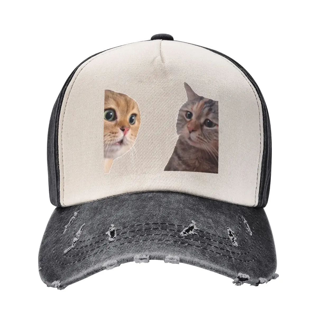 

2 cat couple meme Baseball Cap Anime Hat Luxury Man Hat Male hat Winter Baseball Men Women's