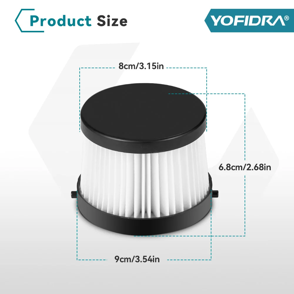 YOFIDRA Electric Cordless Vacuum Cleaner Accessory Vacuum Filter Element