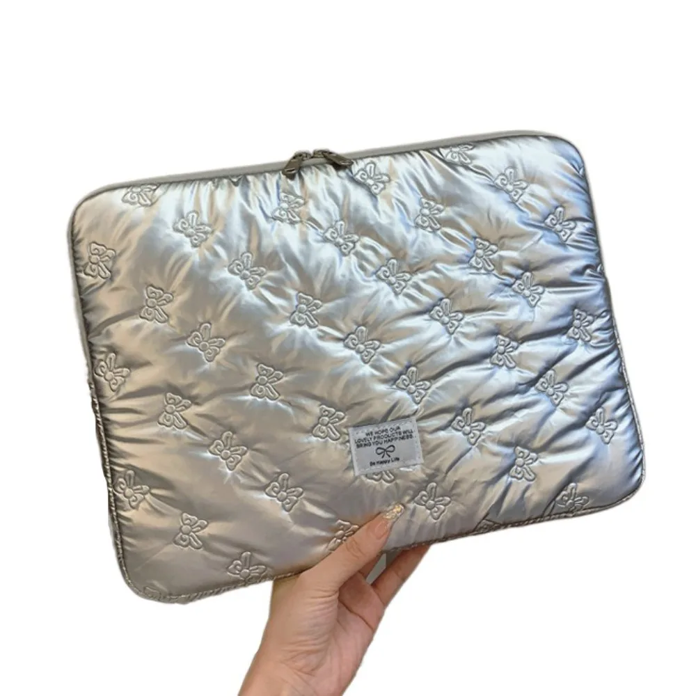 

Ins Glossy Bow Cartoon Laptop Bag Portable Waterproof Tablet Sleeve Bag Shockproof Cute Girl Computer Bag Laptop/Notebook/Tablet