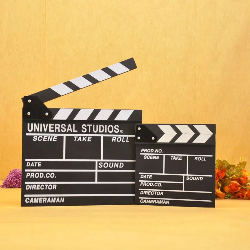 Director Clapperboard English Version Movie Meridian Pat Wedding Dress Studio Shooting Shadow Auxiliary Prop Decoration