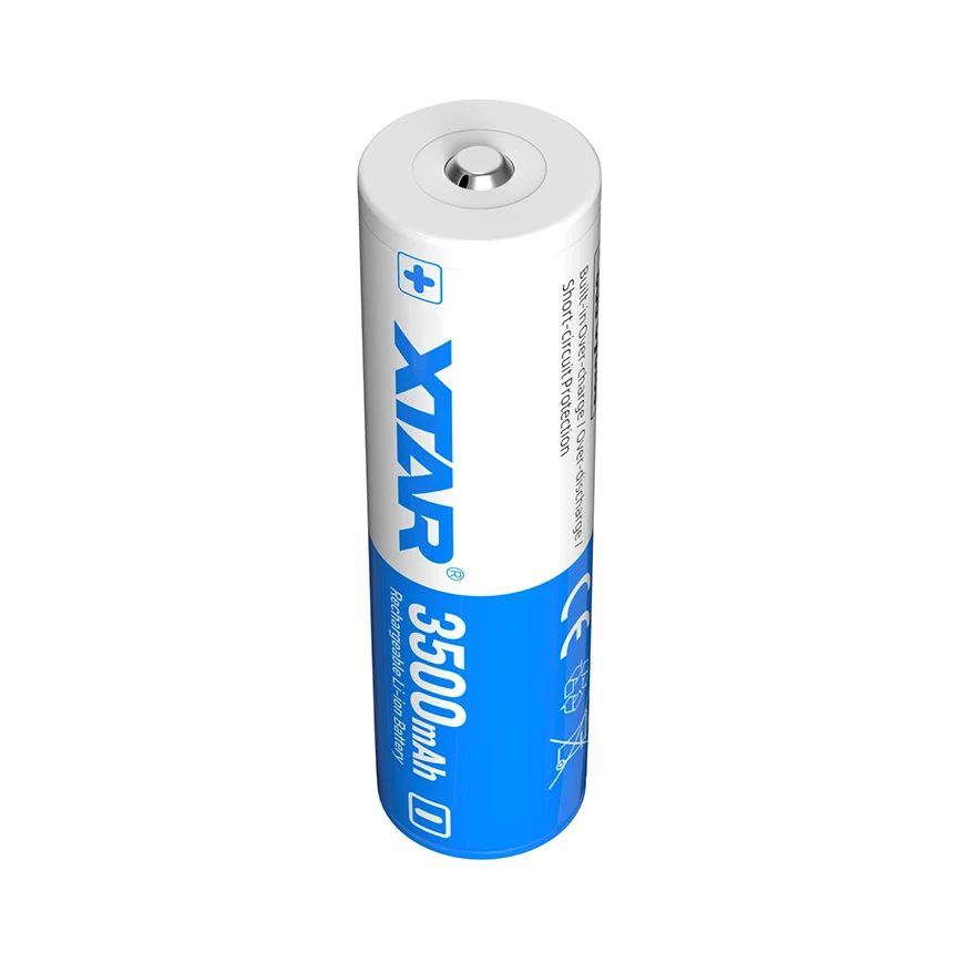 XTAR 2PC 18650 3500 mah Large capacity and high-power 3.6 V 10A  output rechargeable batteries for powerbank power tool