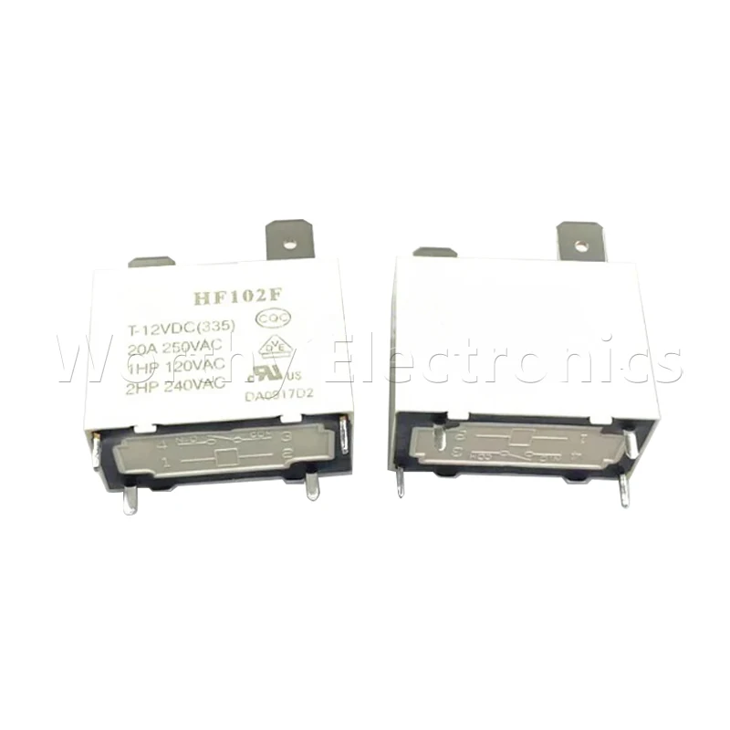 

Free shipping 10pcs/lot relay 12VDC 20A 4PIN HF102F-T-12VDC