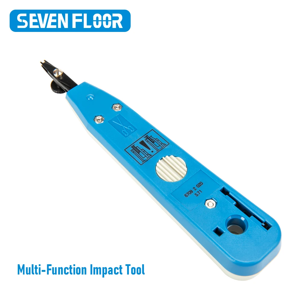 Impact Punchdown Tool with 66/110 Blade, Reliable CAT Cable Connections, Lightweight & Durable Adjustable Force