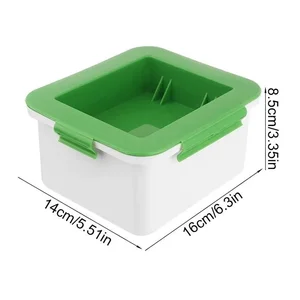 Tahu Press Presser Cetakan Aman Built-in Water Removal Drainer Gadget Alat Press Dadih Kedelai Cetakan Press Tahu 3 Lapis Cetakan Pembuat Tahu 10 pembuat tahu penjualan terbaik - №