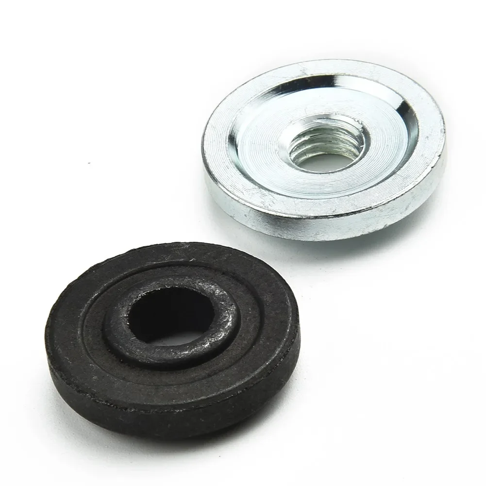 2 Pcs Flange Nuts Kit Hex Nut Set Anti-rust Non-slip Chuck Plate Replacement Modification Accessories For Electric Angle Grinde