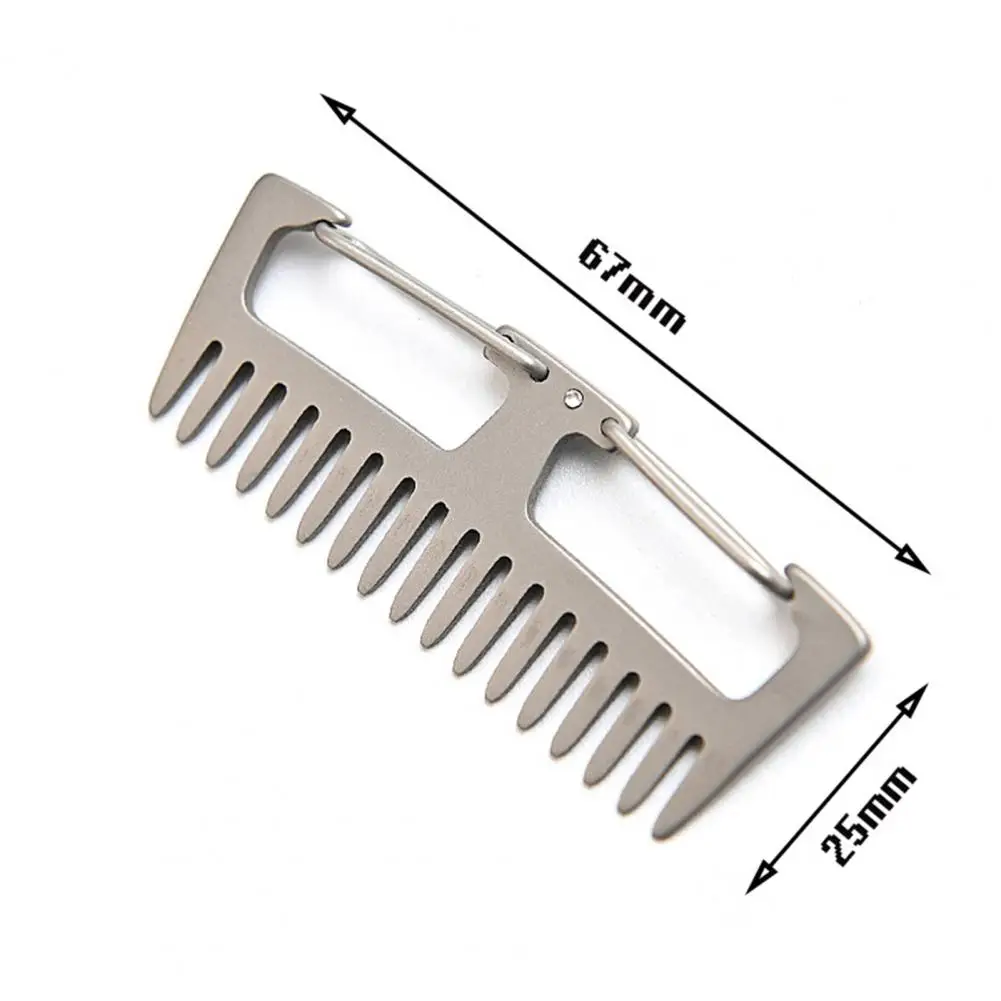 

Расческа из титана одежда мини стойкая Антистатическая титановая карманная расческа для пеших прогулок