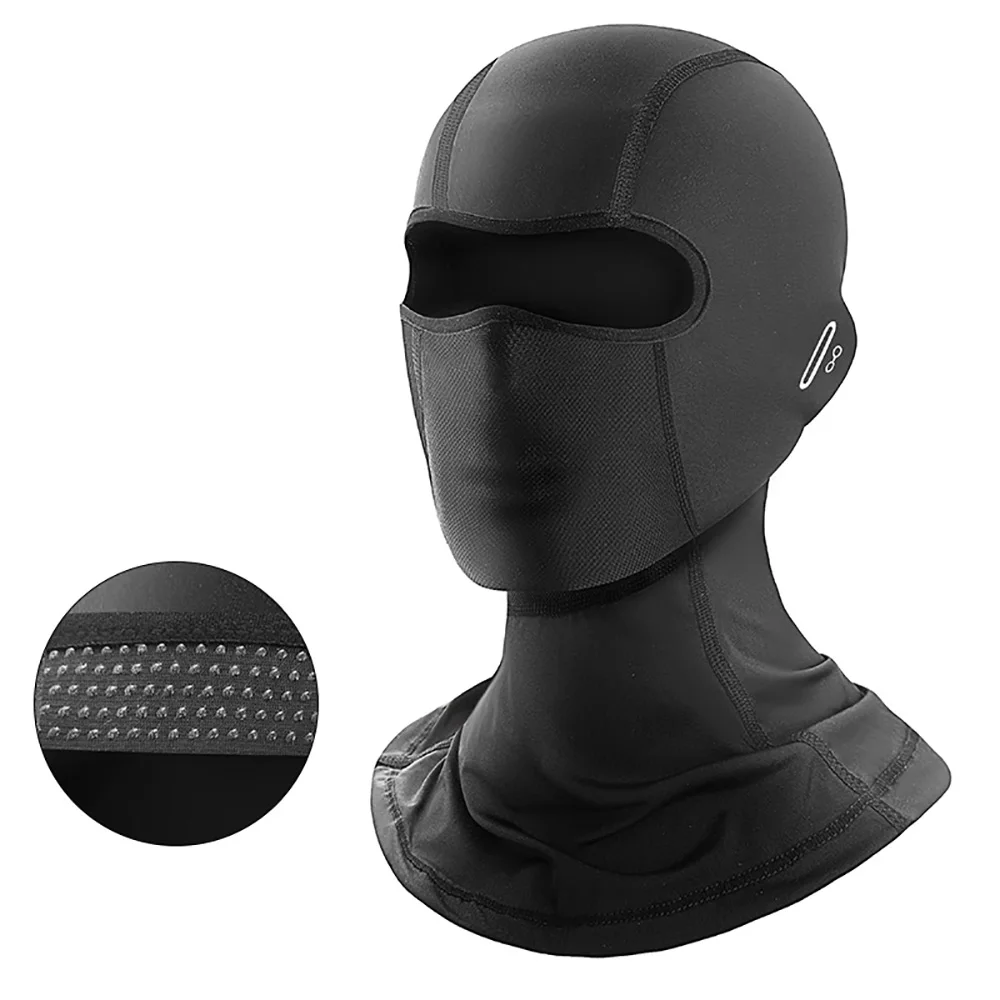 New Cycling Ice Silk Mask Balaclava UV Protection Face Mask Motorcycle Head cover Outdoor Ice Silk Quick-Drying Full Face Mask L