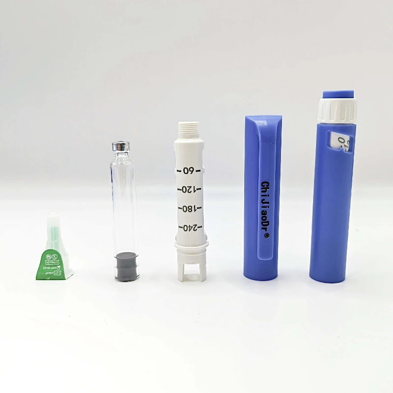 ChiJiaoDr 10PCS Disposable Injection Pen Ethylene Oxide Sterilization Sterile Injection Pen Adjustable Selection Press Injector