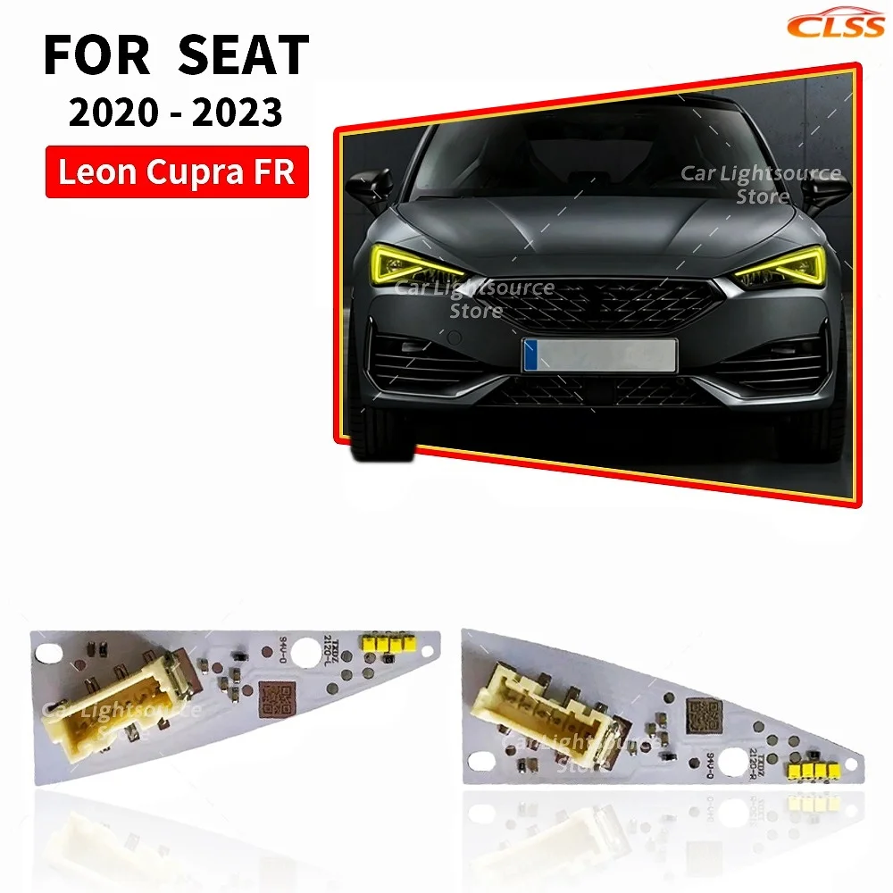

Yellow Red Blue DRL LED Boards For SEAT Leon MK4 Cupra Formentor 2020-2023 5FJ941475 Headlight Daytime Running Lights Upgrade