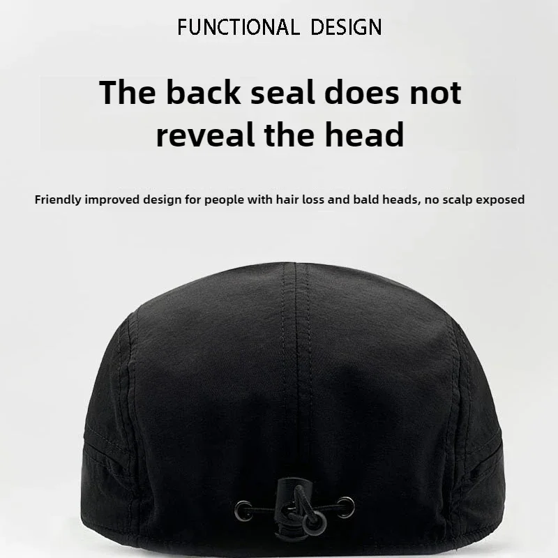 Große Größe XL 65CM Leichte Dünne Schnelltrocknende Baseballkappen Herren Einfarbige Vintage Unisex Sportmütze Verstellbare Trucker-Kappe Snapback-Hüte – Detail 2