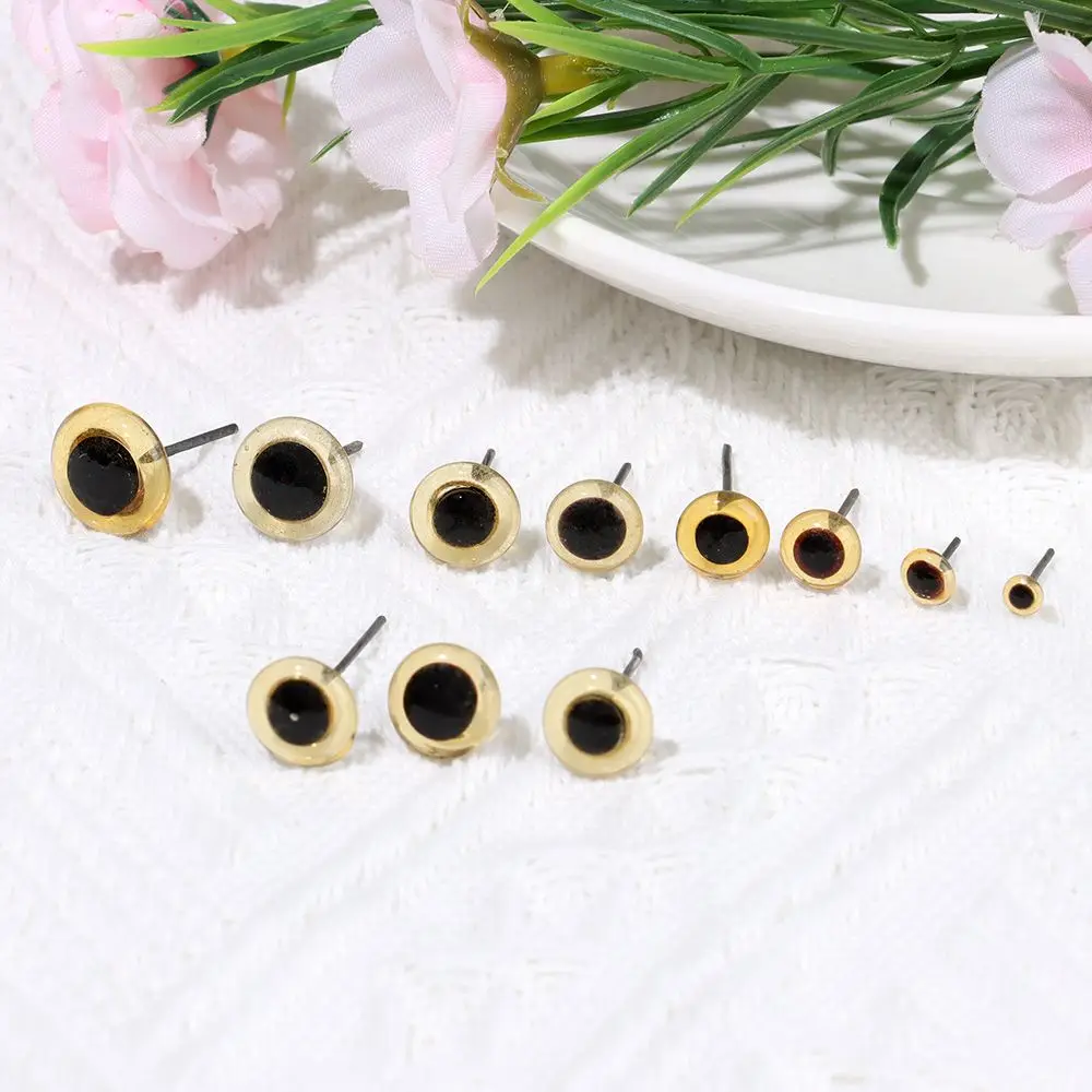 20/50Pcs 3/4/5/6/7/8/9/10/11/12mm Doll Glass Eyes Noses Needle Felting Eyes For DIY Bears Animal Dolls Kids DIY Toys Accessories