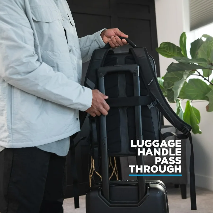 حقيبة ظهر NOMATIC سعة 14 لتر - حقيبة ظهر وحقيبة كمبيوتر محمول مقاومة للماء - حقيبة ظهر للأعمال للرجال والنساء باللون الأسود