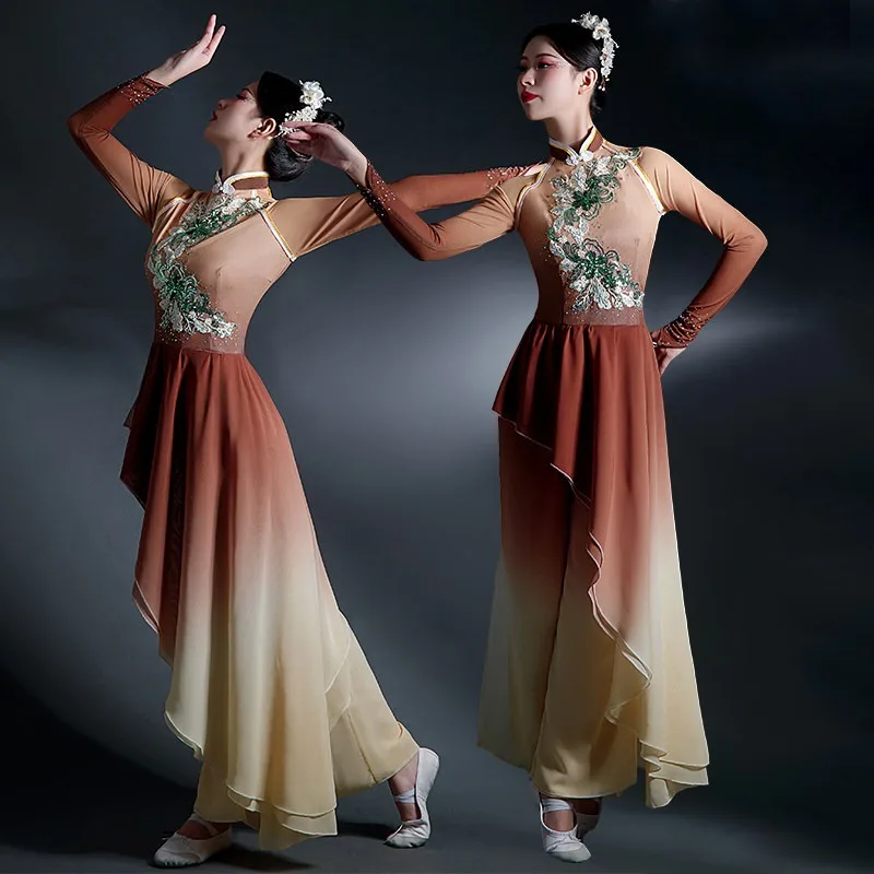 Classical Dance Costume Female Elegant Chinese Style Opera Performance Costume Set