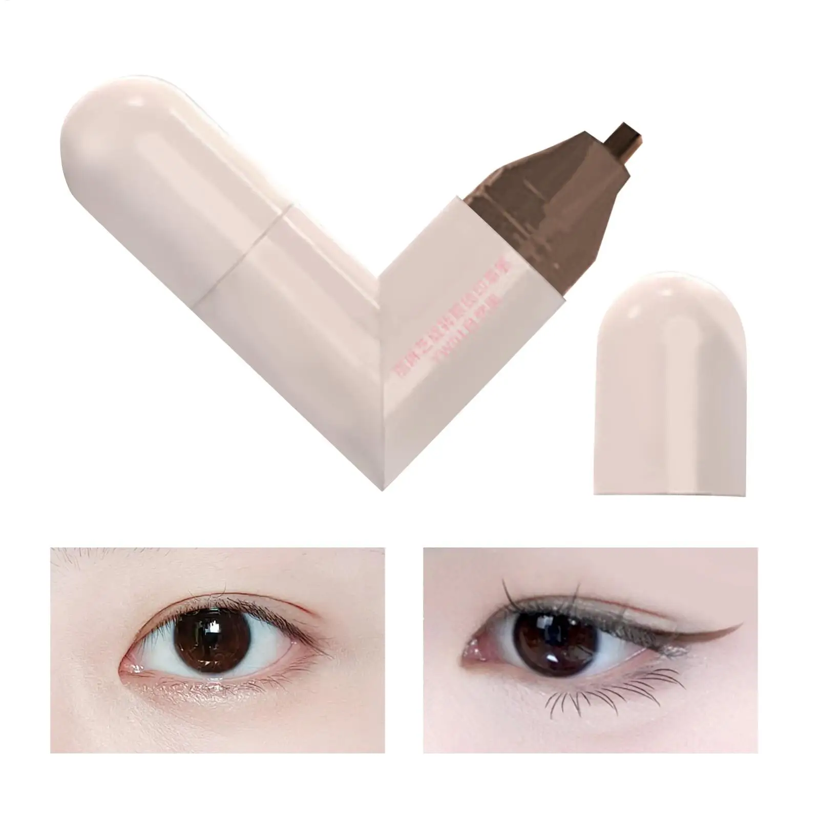 Tragbare Winged Eye End Stempel Doppel-Spitze Frauen Make-Up Eye End Flügel Stempel Wasserdichte Schablone Schnell Trocknende Kosmetik Für Dating