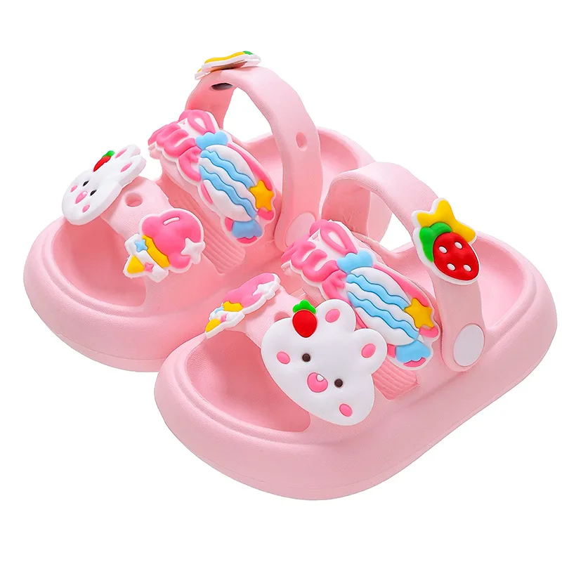 

Sandals Children's Summer Baby Indoor Soft Soled Non-slip Rabbit Slippers Soft Soled Slippers Comfortable Boys Girls Daily Kids