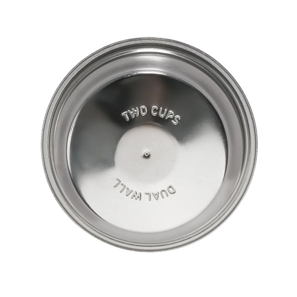 1PC Coffee Machine Accessory Bowl 58mm Double-layer Stainless Steel Coffee Machine Accessory Bowl Coffeeware Set Replacement