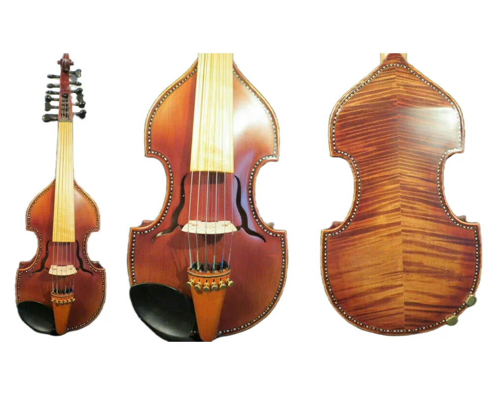 

Baroque style SONG Master 6×6 strings 15" Viola d'Amore,thickness ribs