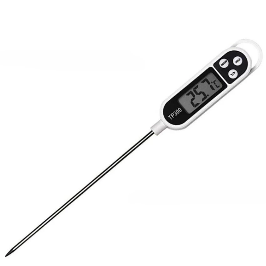 Probe Meat Thermometer Digital Instant Read - Kitchen Cooking Food Bread Thermometer with Memory for Grilling BBQ Oil Water