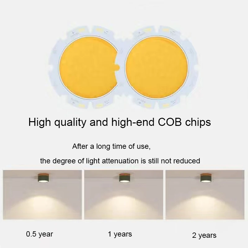 LED Downlight dimmable 10W 12W 15W 18W Nordic wood modern Led surface mounted ceiling light spotlight, interior decoration ligh