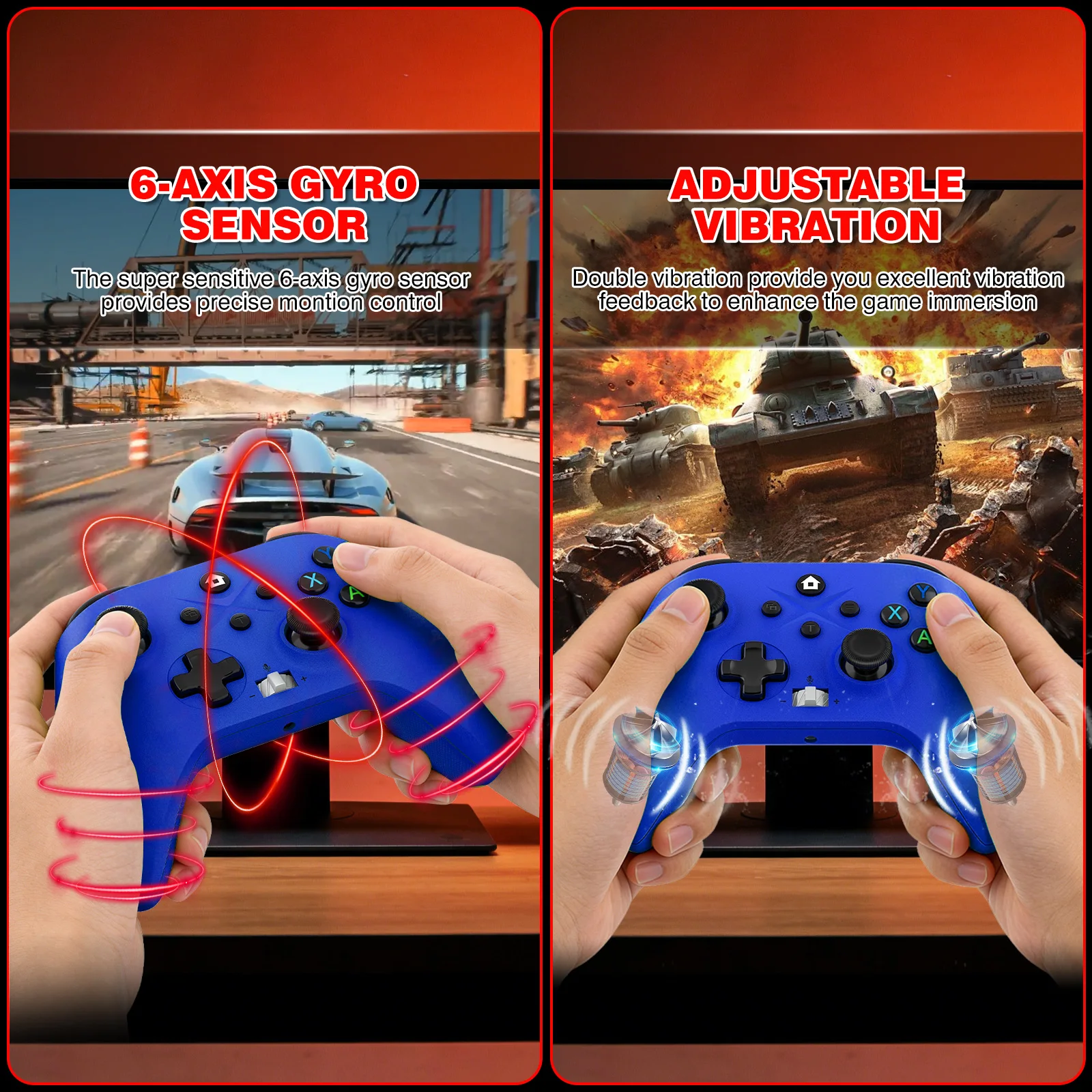 Wireless Gamepad For Xbox One Series X/S/PC/IOS/Android/ 6 Axis Gyro With Turbo Function Game Control xbox Controller Joystick