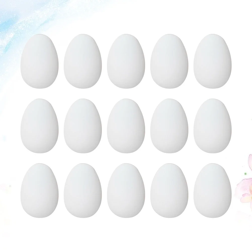 

60 PCS Painted Eggs DIY Colored Drawing Imitation Model Fake Painting Graffiti Gift